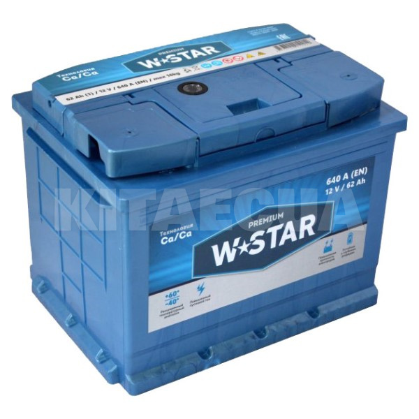 Аккумулятор автомобильный 62Ач 640А "+" слева W STAR (562 71 02)