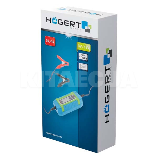 Зарядное устройство для аккумулятора 6В/12В 4А интелектуальное HOGERT (HT8G610) - 2