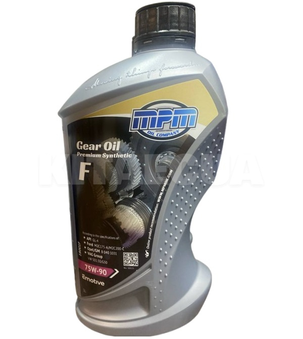 Масло трансмиссионное синтетичекое 1л 75W-90 S4 MPM (MPM 18001F)