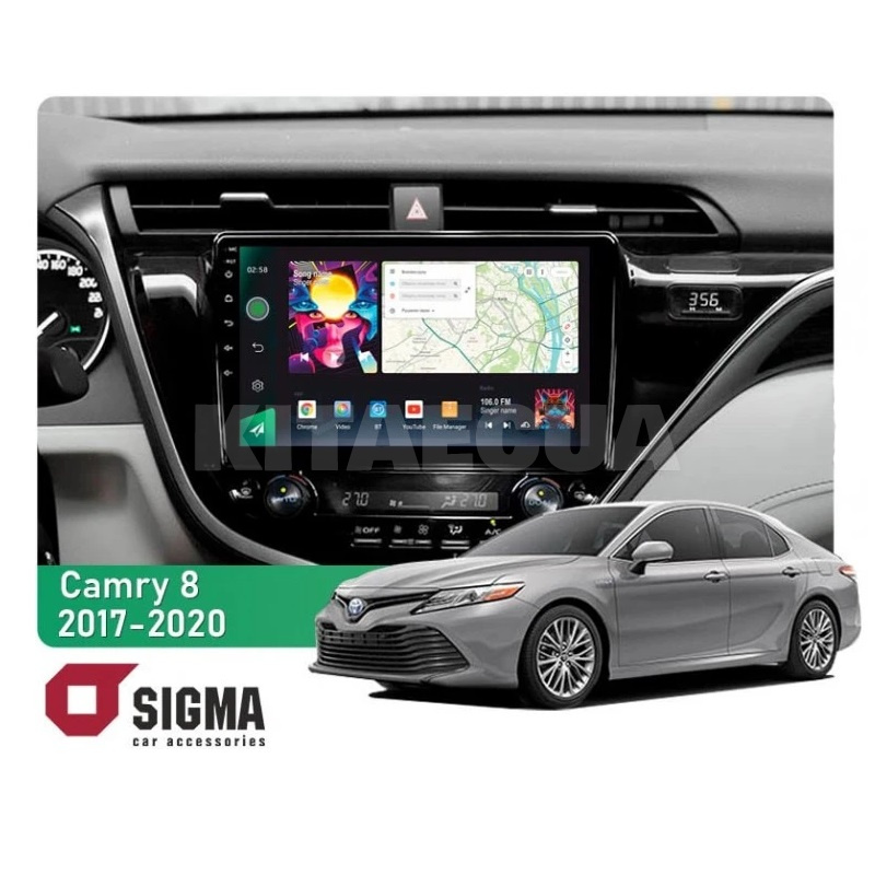 Штатна магнітола PRO 10464 4+64 Gb 10 Toyota Camry 8 XV 70 2017-2020 (B) SIGMA4car (40174)