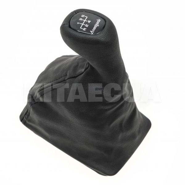 Ручка КПП черная кожзам с рамкой для Mercedes-Benz E-сlass W210 Avantgarde 1995-2002г + чехол КПП ABM (koz003)
