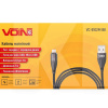 Кабель USB microUSB 3А VC-6102M 2м чорний VOIN (VC-6102M BK)