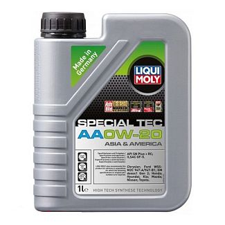 Моторна олія синтетична 1л 0W-20 Special Tec AA LIQUI MOLY