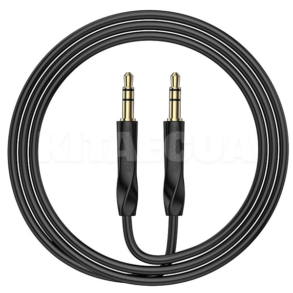 Кабель mini Jack 3.5 мм - mini Jack 3.5 mm Clear sound 1м чорний BOROFONE (BL16B)