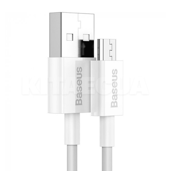 Кабель USB microUSB 2А 1м білий BASEUS (CAMYS-02) - 2