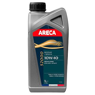 Масло моторное полусинтетическое 1л 10W-40 S2000 ARECA