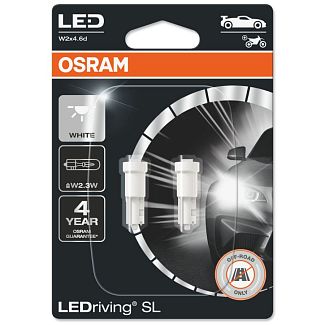 LED лампа для авто LEDriving SL W2x4.6d 0.25W 6000K (комплект) Osram
