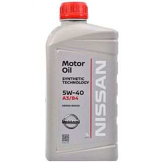 Масло моторное синтетическое 1л 5W-40 Synthetic Technology NISSAN