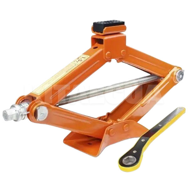 Домкрат механический ромбовидный до 1.5т (104мм-385мм) с трещоткой EL 100 815 ELEGANT (101376)