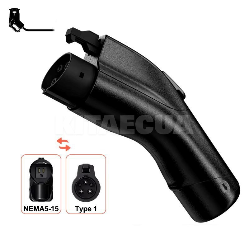Переходник для зарядной станции (разрядник) 3.5 кВт 16А Type 1 (порт авто) – Nema 5-15 V2L (розетка) FEYREE (S-V2LT1)