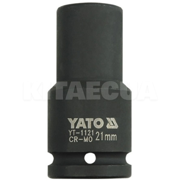 Головка торцева ударна 6-гранна подовжена 21 мм 3/4" 90 мм YATO (YT-1121)