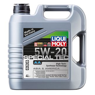 Масло моторное синтетическое 4л 5W-20 SPECIAL TEC АA LIQUI MOLY