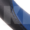 Чехол на руль M (37-39 см) чёрно-синий искусственная кожа VITOL (VJX-163106/5 BK/BL M)