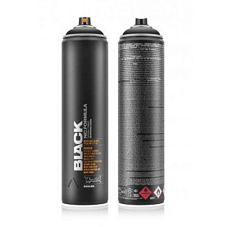 Краска черная (BLK9001) 600мл матовая MONTANA