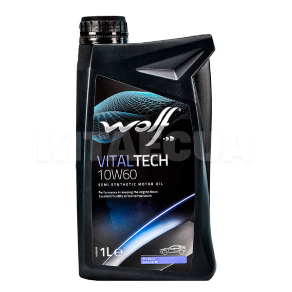 Масло моторне напівсинтетичне 1л 10W-60 Vitaltech WOLF (8314827)