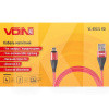 Кабель USB Lightning 3А VL-6102L 2м червоний VOIN (VL-6102L RD)