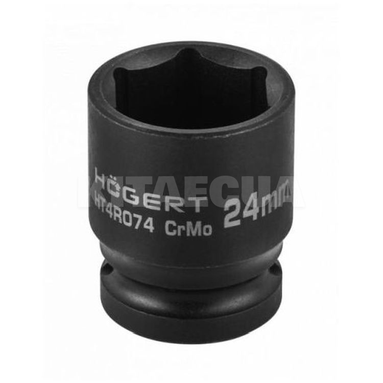 Головка ударна 6-гранна 24 мм 1/2" HOGERT (HT4R074)