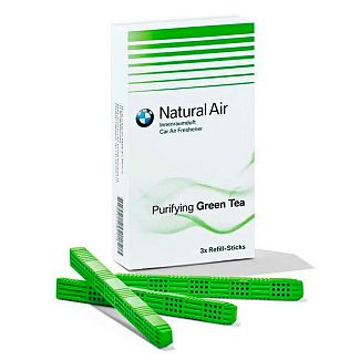 Ароматизатор-катридж на дефлектор "зелёный чай" Purifying Green Tea (3шт.) BMW