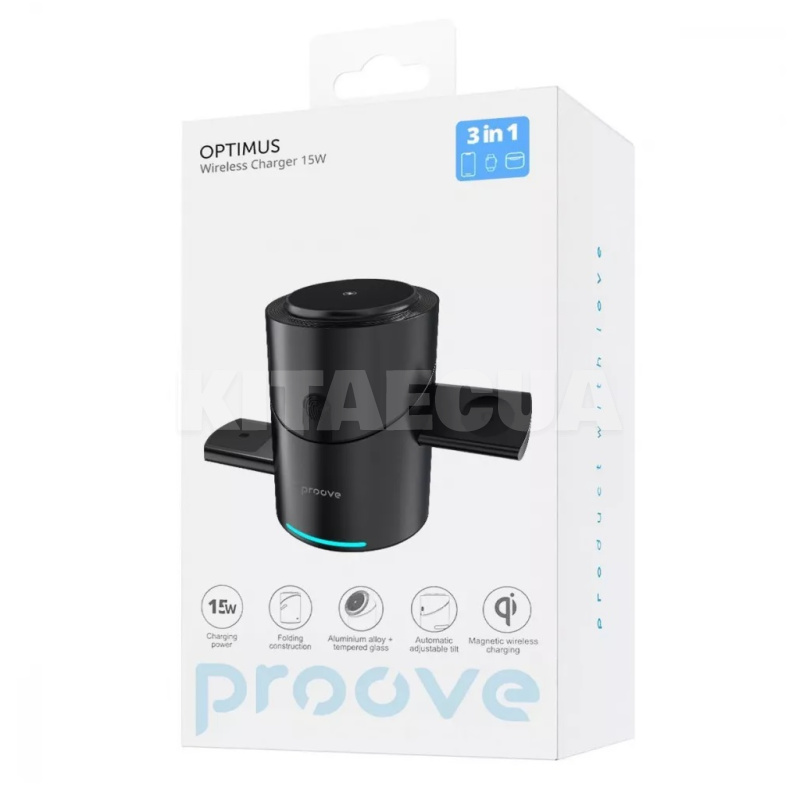 Бездротовий зарядний пристрій 15W 3in1 Optimus PROOVE (589920001) - 4
