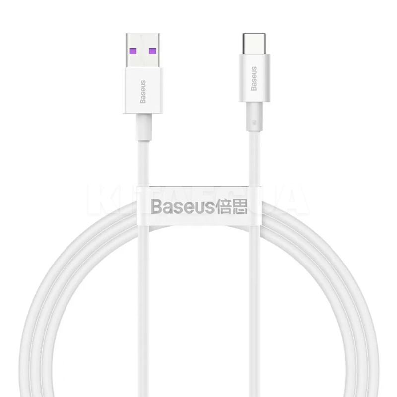 Кабель USB Type-C Superior Series Fast Charging 66W 1м білий BASEUS (CATYS-02)