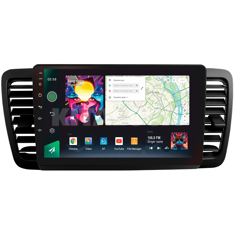 Штатная магнитола PRO 9464 4+64 Gb 9" Subaru Outback 3 2003-2009 SIGMA4car (39915)