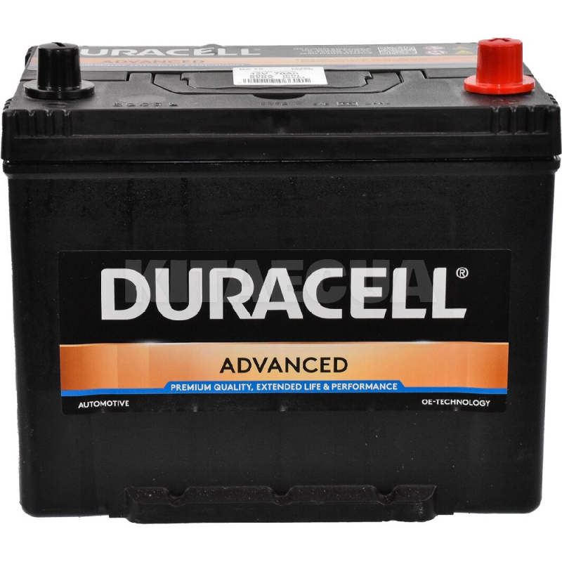Автомобільний акумулятор Advanced 70Ач 600А "+" справа DURACELL (DA70)