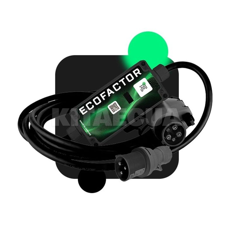 Зарядка для электромобиля 7.4 кВт 32А 1-фаза Type 1 (американское авто) Mobile-7 EFС ECOFACTOR на HYUNDAI Kona Electric (AC-32JM blue)