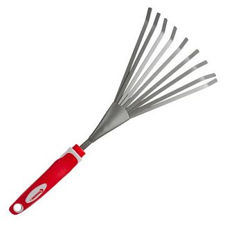 Граблі віялові з комбінованою рукояткою 370 x 155 мм Intertool