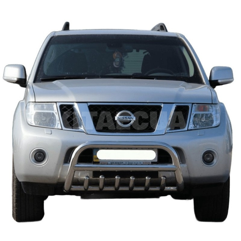 Кенгурятник WT008 Nissan Pathfinder R51 2005-2014 нержавеющая сталь CAN (dd22623) - 2
