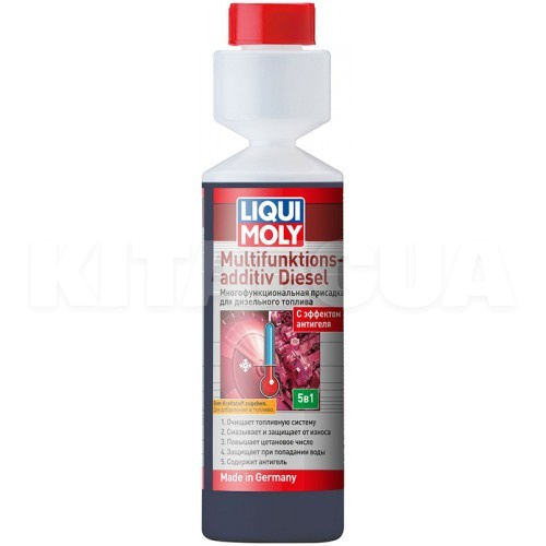 комплексна присадка в дизпаливо 250мл (5-в-1) Multifunktionsadditiv Diesel LIQUI MOLY (39024)