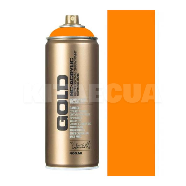 Краска оранжевая 400мл полуглянцевая GL 2050 Orangina MONTANA (284250-MONTANA)