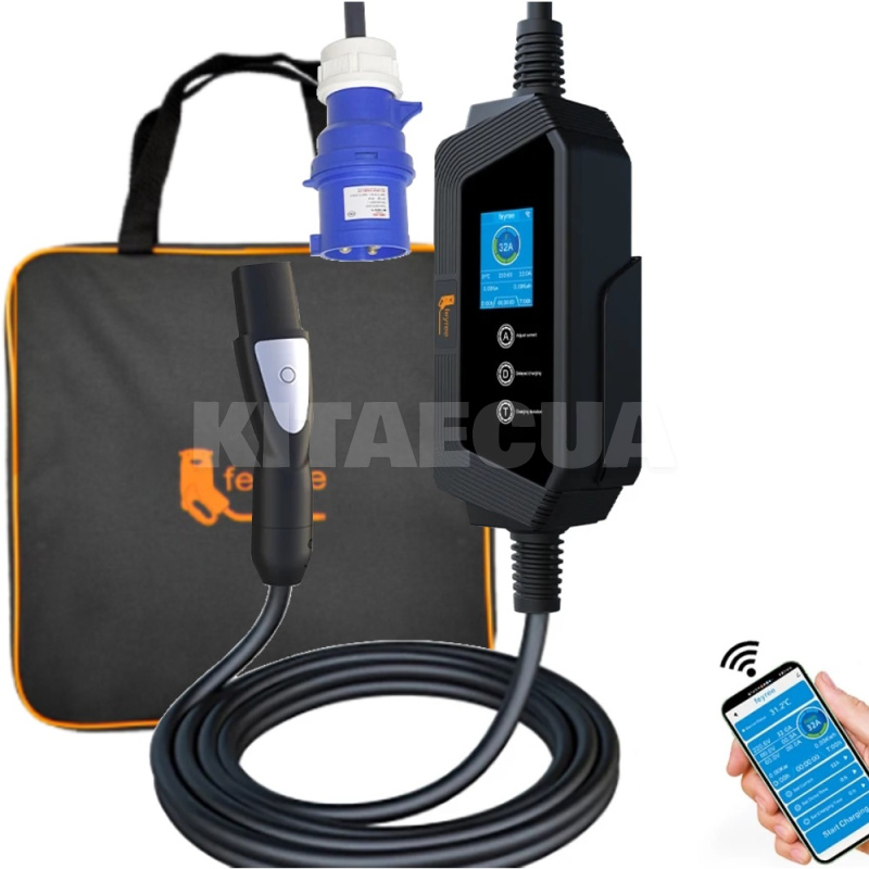 Зарядка Tesla 3 7.4 кВт 32А 1-фаза Type Tesla (американське авто) Wi-Fi Hero FEYREE (FY7-32-1PH-TS-H8) - 2