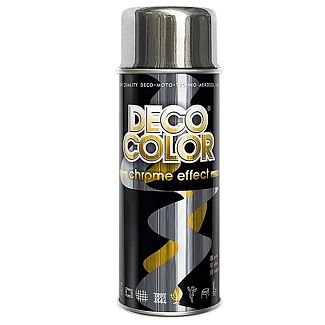 Фарба глянсова 400мл срібна Chrome Effect DecoColor