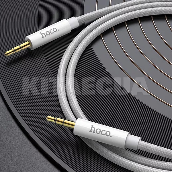 Кабель mini Jack 3.5 мм - mini Jack 3.5 mm UPA19 2м чорний HOCO (370650012) - 2