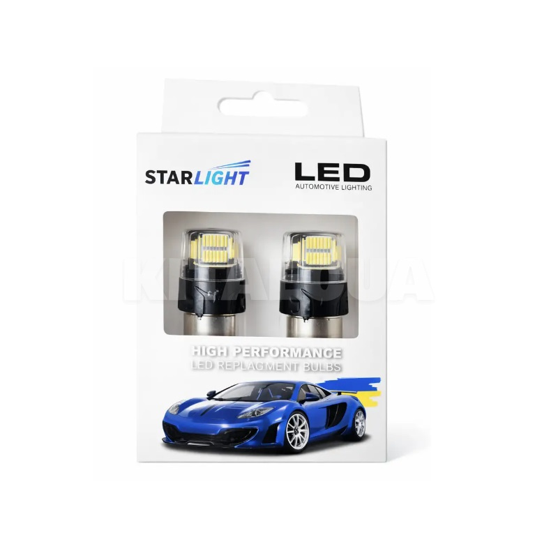 LED лампа для авто Vision P21W 8W 6000K белая (компл.) StarLight (SL-1156-BRS-W)