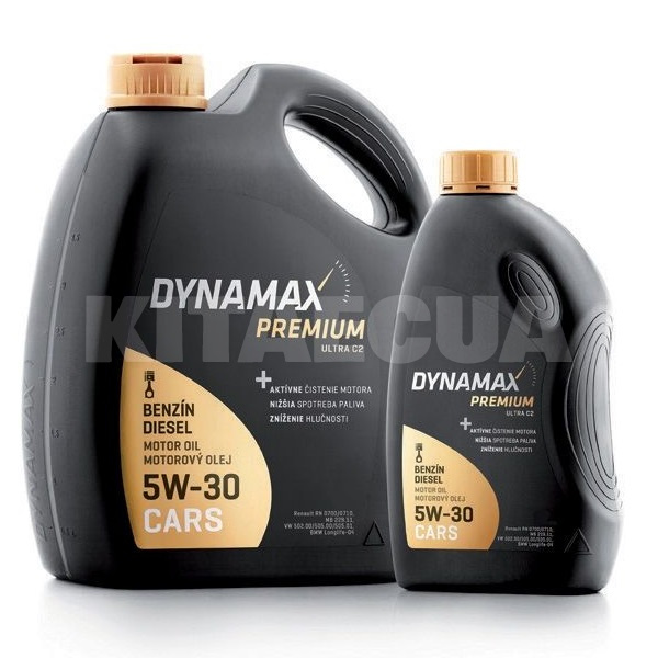 Масло моторное синтетическое 5л 5W-30 PREMIUM ULTRA C2 DYNAMAX (502074)