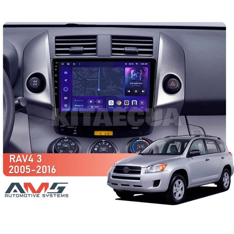 Штатна магнітола MOSS M3 4+32 ГБ 9" Toyota RAV4 3 XA30 2005-2016 AMS (50732) - 4