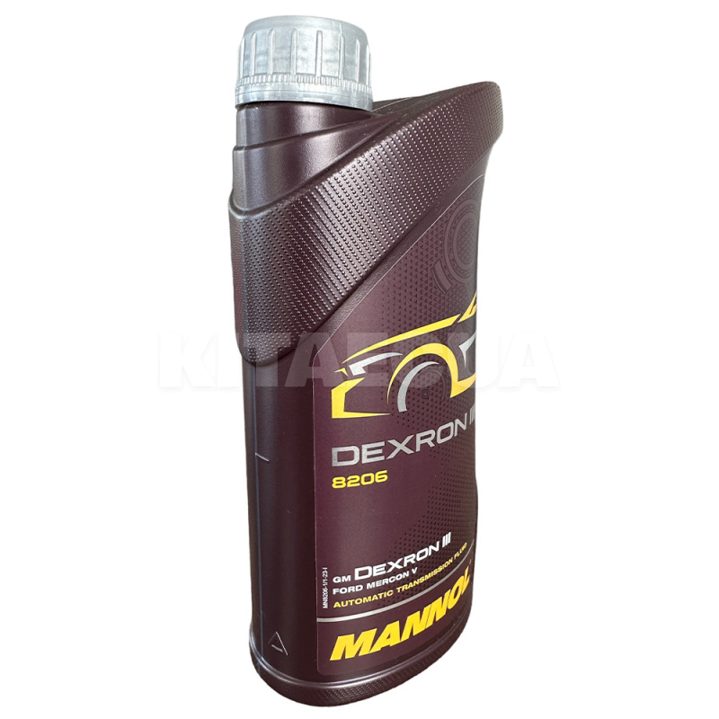 Олія трансмісійна ATF III Dexron Plus (У ГУР) 1л синтетичний Mannol (MN8206-1) - 6