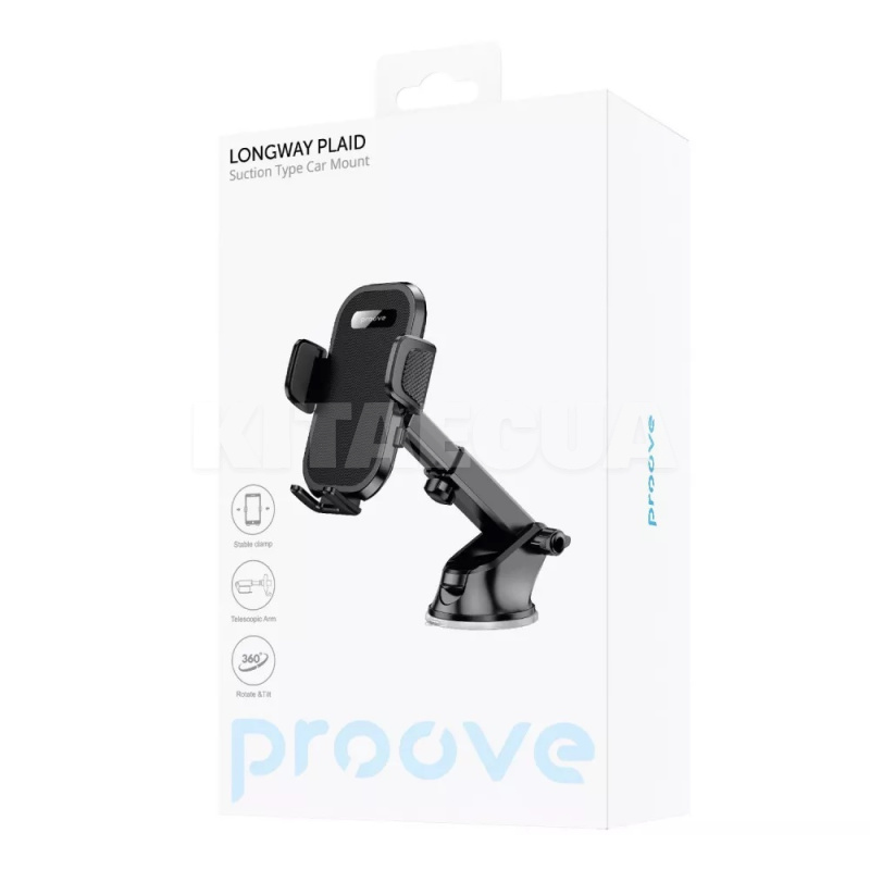 Автомобільний тримач на торпеду Longway Plaid Suction Type Car Mount PROOVE (484050001) - 5