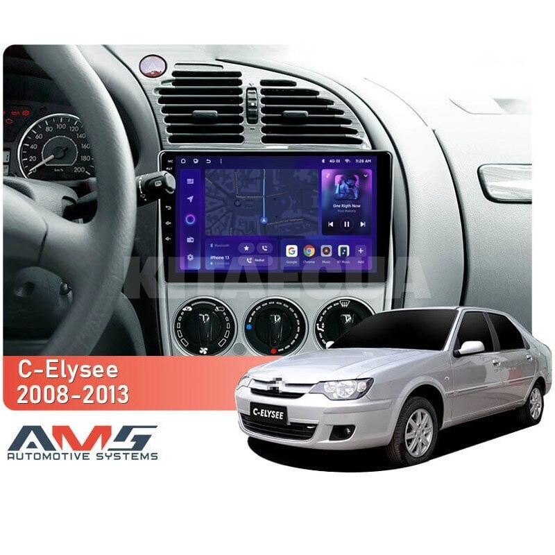 Штатна магнітола MOSS M3 4+32 ГБ 9" Citroen C-Elysee 2008-2013 AMS (49839) - 3