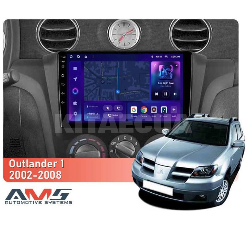 Штатна магнітола MOSS M3 4+32 ГБ 9" Mitsubishi Outlander 1 2002-2008 (F1) AMS (50555) - 2