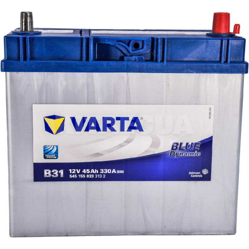 Автомобільний акумулятор Blue Dynamic 45Ач 330А "+" праворуч VARTA (545155033)