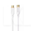 Кабель Type-C Type-C 60W 1м Jelly Silicone білий PROOVE (492010003)