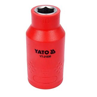 Головка торцева 6-гранна 10 мм 1/2" 55/38 мм діелектрична YATO