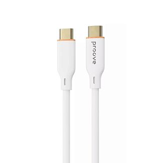 Кабель Type-C Type-C 60W 1м Jelly Silicone белый PROOVE