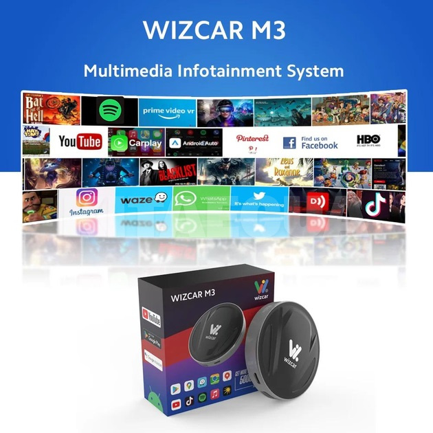 Адаптер CarPlay M3 Pro 8/128 WizCar (WC-M3P) - 2