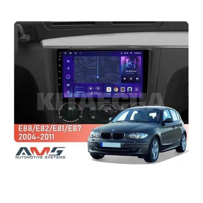 Штатная магнитола MOSS M3 4+32 ГБ 9" BMW 1 E81 2004-2011 (F1) AMS (49795) - 2