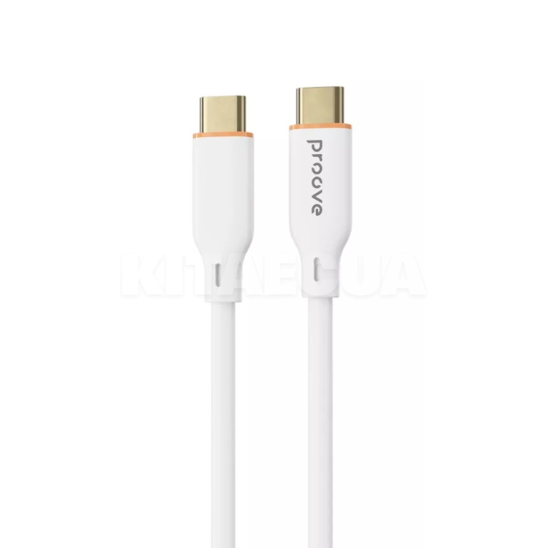 Кабель Type-C Type-C 60W 1м Jelly Silicone білий PROOVE (492010003)