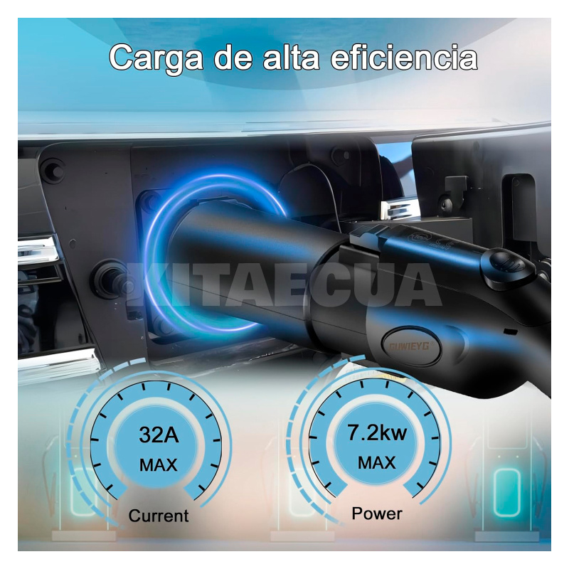 Переходник 7.4 кВт 32А 1-фаза Type 1 (станция) - GB/T AC (китайское авто) GUWIEYG (P-T1GBT) - 5