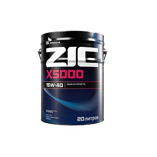 Масло моторное полусинтетическое 20л 15W-40 X5000 ZIC